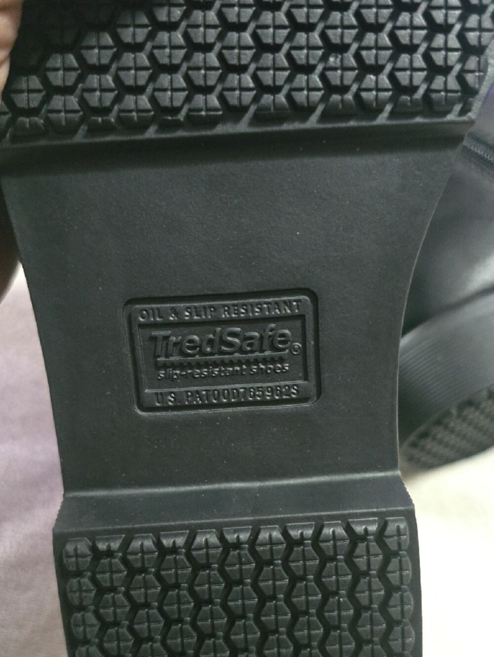 TredSafe Women's Black Lace-Up Combat Boots - Picture 7 of 7